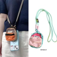 Mobile phone pendant mini bag portable headphone coin purse with portable lanyard