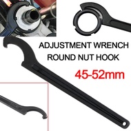 45-52mm Crescent Hook Head Round Nut Spanner Hand Tool Stainless Steel C Shape Wrench Tool
