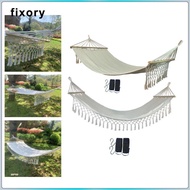 fixory Outdoor Hammock Sturdy Heavy Duty Portable Hammock for Beach Balcony Outdoor