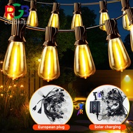Solar String Light ST38 LED Bulb and E12 Socket Outdoor Waterproof Plug Garden Decoration Light Sola