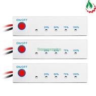 Battery capacity indicator circuit displays percentage