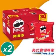 【美式賣場】品客洋芋片MINIS 經典原味2盒組(19公克*30包/盒)