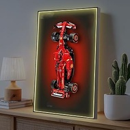Display Case & Wall Frame for Lego F1 Speed Champions Ferrari 42207, 50x80cm Aluminum Wall Mount Dis