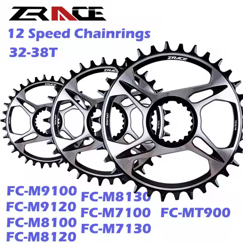 ZRACE Chainring for Shimano Direct Mount 12s 12 speed round crankset 32T/34T/36T/38T M6100 M9100 M91