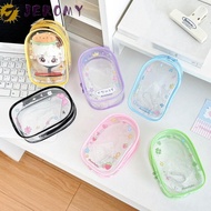 JEROMY 10cm Transparent Doll Bag, Zipper Cartoon Design Doll Storage Bag, Mini Display Colorful PVC 