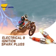 Motorcycle Spark Plug A7TJC Modification GY6 50Cc 70Cc 90Cc 110Cc 125Cc ATV Dirtbike 50 125 150Cc 3 Electrode Spark Plug