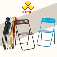 🇲🇾 🔥Hot Selling🔥 3V IF706 Foldable Folding Iron Steel Office Dining Restaurent Fancy Chair Kerusi Li