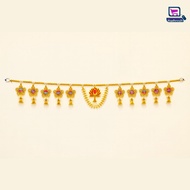Lotus Gold Mangalsutra Wall Hanging Traditional Indian Necklace Style Decoration Colorful Beads for 