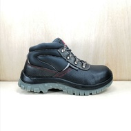 iWork Safety Shoes W97-9709 Mid Cut Safety Boots with Steel Toe and Steel Plate Black Colour