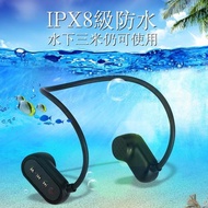 骨傳導游泳耳機防水mp3水下一體音樂ipx8級防水藍牙無線播放專業
