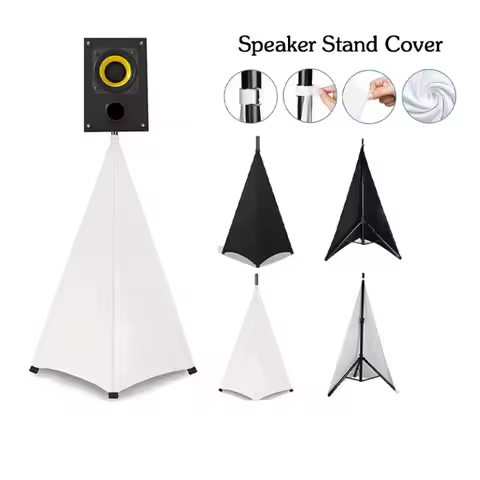 Universal Flexible Stretchable Speaker Stand Cover Tripod Skirt Scrim Cover for DJ Light Speaker Sta