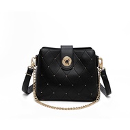 Tas En-ji Slingbag Terbaru Warna Hitam Cream Ivory B89