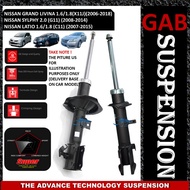 100% SET GAB SUPER FRONT ABSORBER /REAR ABSORBER - NISSAN GRAND LIVINA 1.6 1.8 X11J/SYLPHY 2.0 G11/L