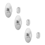3PCS Bathroom Punch-Free Wall Mounted Soap Shelf Stainless Steel Magnet Suction Soap Holder Wall Han