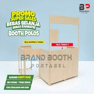 Premium Minimalist Wooden Portable Booth | Folding Display Stand, Sales Cart & Bazaar Booth