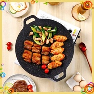 Cast iron pan SIZE 34 - Stone baking pan non-stick pan size 34 cm Korean non-stick stone pan chao da