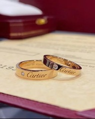 【支持驗貨】Cartier簽名款帶鑽情侶對戒