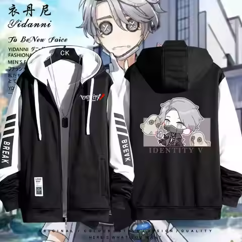Game Identity V Ithaqua Aesop Carl Vera Nair Mary Cosplay Jacket Zipper Hoodie Women Men Fashion Hoo