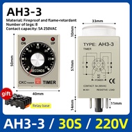 ร้านอยู่กทม.delay timer AH3-3 Relay Timer 220v relay รีเลย์ไทม์เมอร์ตั้งเวลาได้