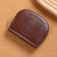 Cute Cat Card Holder Women's Lightweight Card Holder Vintage Zipper Card Holder Cute Storage Wallet 