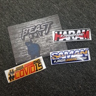 Jangan Rapat / Jangan Rapat  / Jaga Jarak  / STICKER BEAST ART