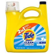 TIDE Liquid Laundry Detergent Soap - Free Gentle Simply Clean Fresh Sensitive Purclean Vegan