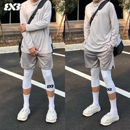 shorts for men running shorts 3v3 Basketball Tight Cropped Pants, 7/8 Length, High-Elastic, Quick-Dr