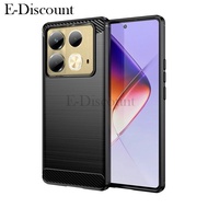For Infinix Note 40Pro Plus Phone Case Carbon Fibre Soft Lens Protect Waterproof for Infinix 40 Note Pro + Cover Casing HP