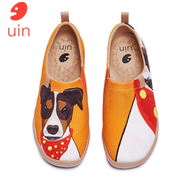 UIN ผู้ชายผ้าใบรองเท้าผ้าใบแฟชั่นสบายเดินทาสีรองเท้าแตะ Loafers Wonder สเปน