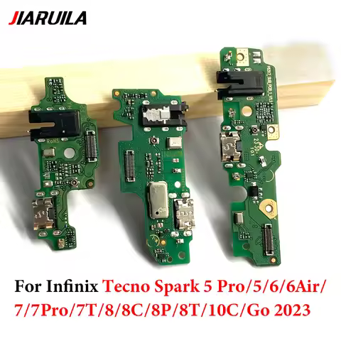 New USB Port Charger Dock Connector Charging Board Flex Cable For Tecno Pop 4 Spark 5 6 Air 7 Pro 7T