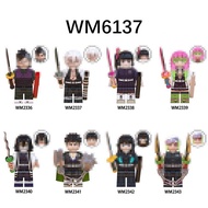 Hot-selling WM6137 Demon Slayer Anime Series Children Boys Educational Assembling Building Blocks Mi
