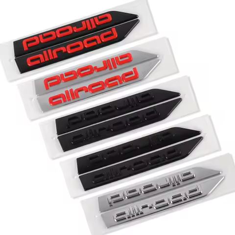 3D ABS ALLROAD Emblem Car Styling Side Fender Body Decor Stickers For Audi A4 B5 B6 B7 B8 B9 A3 8P 8