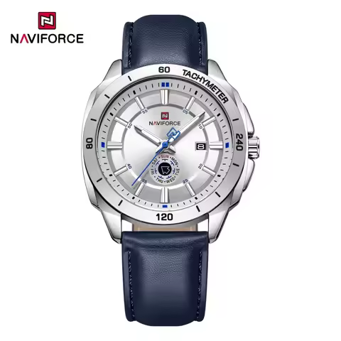 NAVIFORCE 2026 New Men's Watches Leather Quartz Watch Man Casual Sports Day Date Office Normal Male 