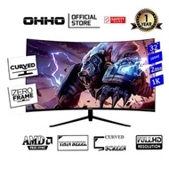 【ready stock】32”inch OHHO brand  | Curved Zero Frame Super Thin | FHD 1920*1080 | 2800R View 75/165Hz | Flicker Free AMD Freesync | IPS Gaming LED Monitor I VESA MOUNT