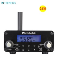 Retekess TR508เครื่องส่งสัญญาณ FM ไร้สาย สถานีวิทยุสเตอริโอขนาดเล็กสำหรับโบสถ์แบบไดรฟ์อิน และเครื่อง