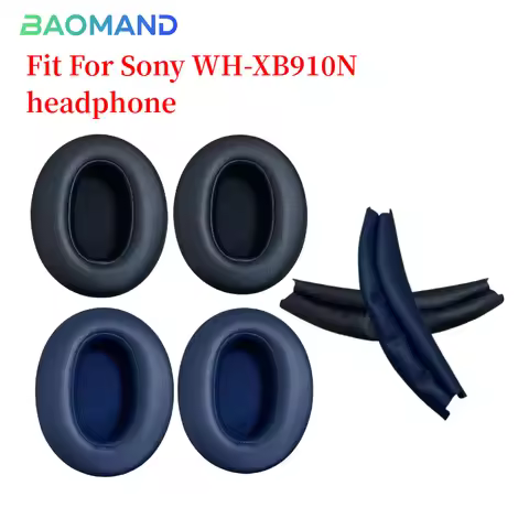Replacement Ear pads for Sony WH-XB910N Headphones Memory Foam Ear Cushions Earmuff Earpads headset
