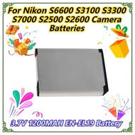 3.7V 1200MAH EN-EL19 Battery For Nikon S6600 S3100 S3300 S7000 S2500 S2600 Camera Batteries