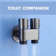 BH Stainless Steel Toilet Companion With Spray Gun One In -Two Out Household Flusher High Pressure A