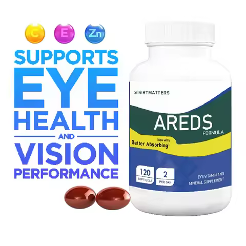 AREDS 2 Eye Vitamins Supplement with Zinc, Lutein, Zeaxanthin, Vitamin C E, Copper, Mineral Vision S