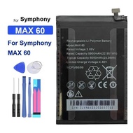For Symphony Max 60 Durable Mobile Phone Battery 6000mAh
