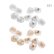 All Portable 10 Pcs Earring Backs Earring Stoppers 18K Gold Silicone  Clutch Earring Pad Mushroom Je