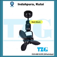 FIERO (KULAI) TINY16 16'' 3 BLADE CEILING / WALL FAN REMOTE CONTROL 8 SPEED BLACK