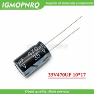 10PCS 35V470UF 10*17mm 470UF 35V 10*17 Aluminum electrolytic capacitor