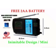 Mini radio/Inimitable AM/FM 2 Band Radio
