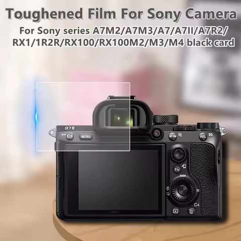 Tempered Glass Screen Protector for Sony A6400 A6300 A6000 A5000 NEX-7/6/5 A9 A77 A7R A7 A7s A7II A7