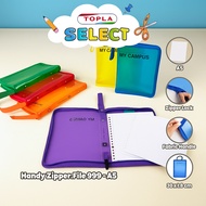 A5 Zipper File / A5 File Folder / Mini Document Folder / A5 Folder / Handy Zipper File Topla / HZF 9