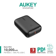 Aukey PB-N83S Powerbank Portable Charger 10,000MAH 22.5W Black