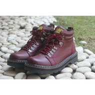 Shoes hardrockBlack Master genuine leather shoesOriginal men's boots underground biker shoes