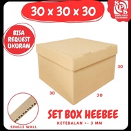 Gift Box 30x30x30/30x30x20/30x30x15/30x30x10 Set Hee Bee Cardboard Doll Box Gift