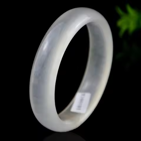 Women Bangles Drop Ship Natural White Jade Ice Bright Bracelets Cuff For Women Engagement Dance Part